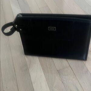 Lanvin Elegant Black Leather Men's Clutch